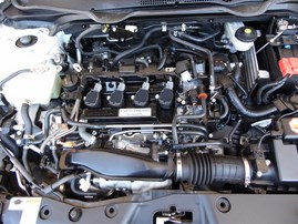 2016 Honda Civic EX-L White Sedan 1.5L Turbo AT #A24914